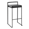 Fuji - Stackable Barstool - Black Metal