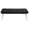 Ella - Upholstered Tufted Bench Metal Legs