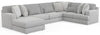 Logan - Upholstered Sectional With Comfort Coil Seating And Accent Pillows Included