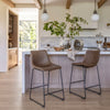 Smart Counter Stool Vintage Espresso — Set of 2