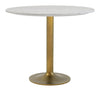 Fullerton - Dining Table - White / Gold