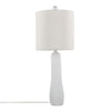 Pearl - 29" Polyresin Table Lamp (Set of 2) - Matte White Poly, Natural Shell And White Linen Shade from Grandview Gallery