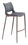 Ace Barstool Dark Gray & Walnut — Set of 2