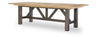 XXX's And OOO's - Trestle Dining Table - Two Tone