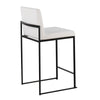 Fuji - High Back Counter Stool - Black Legs