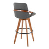 Cosmo - Fixed-Height Barstool - Walnut Bamboo Base