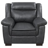 Arabella - Upholstered Padded Arm Accent Chair - Gray