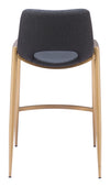 Desi Counter Stool Black & Gold — Set of 2