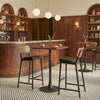 Ardenne Barstool Black & Brown — Set of 2