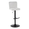 Henry - Adjustable Barstool With Swivel - Black Metal (Set of 2)