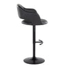 Margarite - Adjustable Barstool With Swivel - Black Metal (Set of 2)