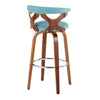 Gardenia - 30" Fixed-Height Barstool (Set of 2) - Walnut Base