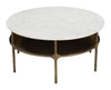 Bild - Coffee Table - White & Brass