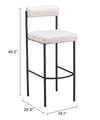 Livorno Barstool Ivory — Set of 2