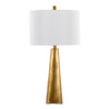 Pompeii - 29" Polyresin Table Lamp - Gold Polyresin And White Linen