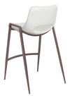 Desi Counter Stool White & Walnut — Set of 2