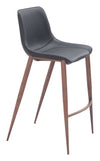 Magnus Barstool Black & Walnut — Set of 2