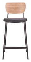 Ardenne Counter Stool Black & Brown — Set of 2