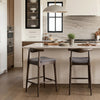 Tuzka Counter Stool Gray & Espresso — Set of 2