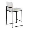 Fuji - High Back Counter Stool - Black Legs