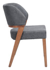 Sunobu - Dining Chair (Set of 2) - Azure Gray & Walnut