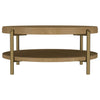 Arini - Round Coffee Table With Storage Shelf