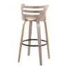 Cosi - 30" Fixed-Height Barstool (Set of 2) - Gray Backrest