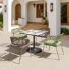 Caliza Dining Table Gray & Black