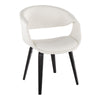 Curvo - Upholstered Chair (Set of 2) - Black Wood Legs