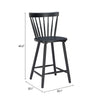 Tyce Counter Stool Black — Set of 2