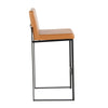 Fuji - High Back Barstool - Black Steel Legs