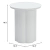 Kogur Side Table White