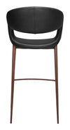 Limay Barstool Black & Walnut