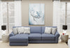 Cape May - Sofa Chaise With Comfort Coil Seating And 5 Accent Pillows Included