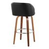 Fran - Fixed-Height Barstool (Set of 2) - Walnut Wood