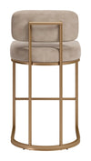 Velar Counter Stool Beige & Bronze — Set of 2