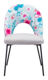 Torrey - Dining Chair (Set of 2) - Multicolor Print & Gray