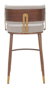 Brew Barstool Beige & Walnut