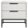 Sonora - 2-Drawer Nightstand Bedside Table - White