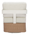 Gelo Swivel Chair White & Brown