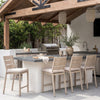 Reefline Armless Counter Stool Gray — Set of 2