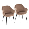 Buena - Dining Chair (Set of 2) - Black Metal Legs