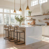 Velar Counter Stool Beige & Gray — Set of 2