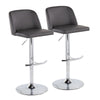 Tintori - Bar Stool With Footrest Set