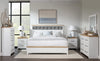 Horizons - Complete Panel Bed - Pure White / Natural Oak