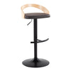 Grotto - Adjustable Barstool (Set of 2) - Natural Backrest