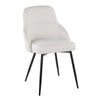 York - Upholstered Chair (Set of 2) - Black Metal Legs