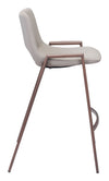 Desi Counter Stool (Set of 2) Beige & Walnut — Set of 2