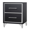 Ava - 2 Drawer Nightstand - Ebony