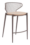 Silues Counter Stool Taupe & Brown — Set of 2